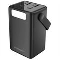 80000mAh Lara Power Bank Built-in Cables Porodo Fast Charge - Black Porodo