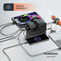 80000mAh Lara Power Bank Built-in Cables Porodo Fast Charge - Black Porodo