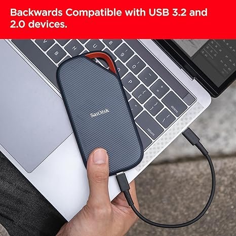 SanDisk Extreme 2TB Portable SSD-Upto 3800 mb/s ,USB-4, 40gbps Sandisk