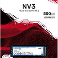Kingston NV3 500GB NVMe SSD Gen4 Upto 5000Mb/s-SNV3S/500G Kingston