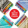 96 ct. Special Effects Crayons Neon, Metallic, Pearlescent & Glitter Crayons, ColorWaves
