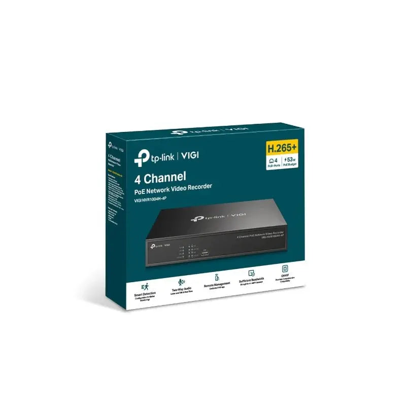 TP-Link VIGI 4 Channel PoE+ Network Video Recorder TP-Link
