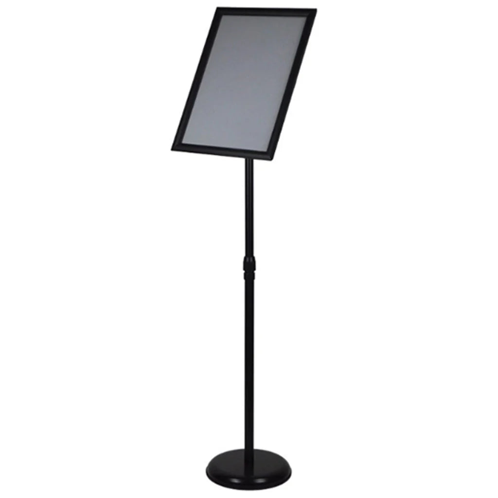 A4 Adjustable Steel Poster Display Stand - Black ColorWaves