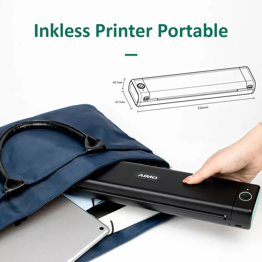 AIMO M08F A4 Mobile Printer – Wireless Portable Thermal Printer Aimo
