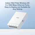 Ruijie Wall Plate Wi-Fi 6 (802.11Ax) Access Point Rg-Ap180 Ruijie