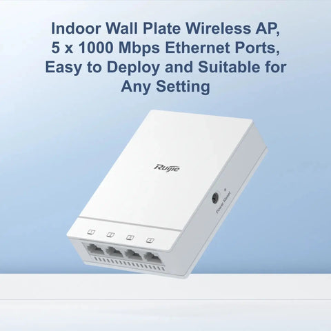 Ruijie Wall Plate Wi-Fi 6 (802.11Ax) Access Point Rg-Ap180 Ruijie