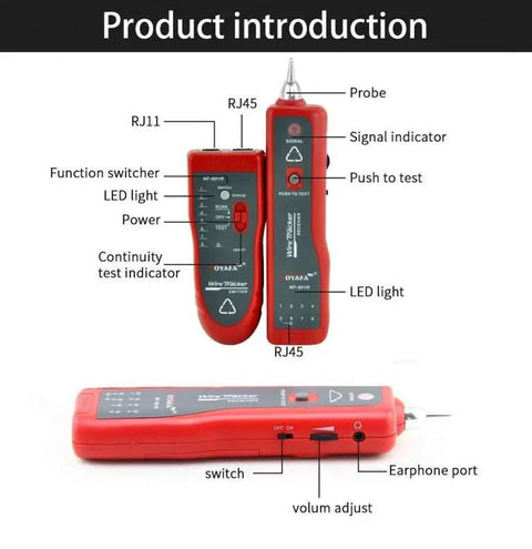 APKR Cable Break Finder Tester RJ45 ، RJ11 | YW-801B Kuwes