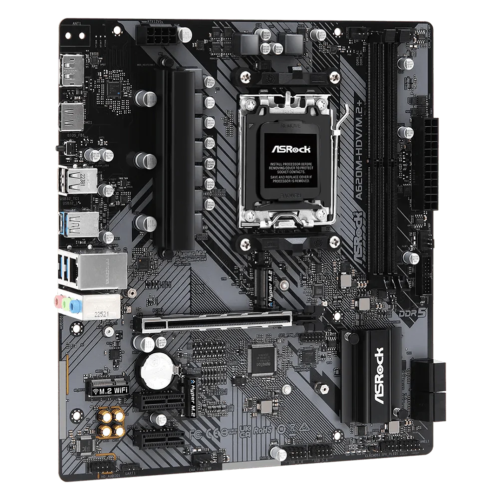 ASRock A620M-HDV/M.2+ AMD AM5 Motherboards ColorWaves