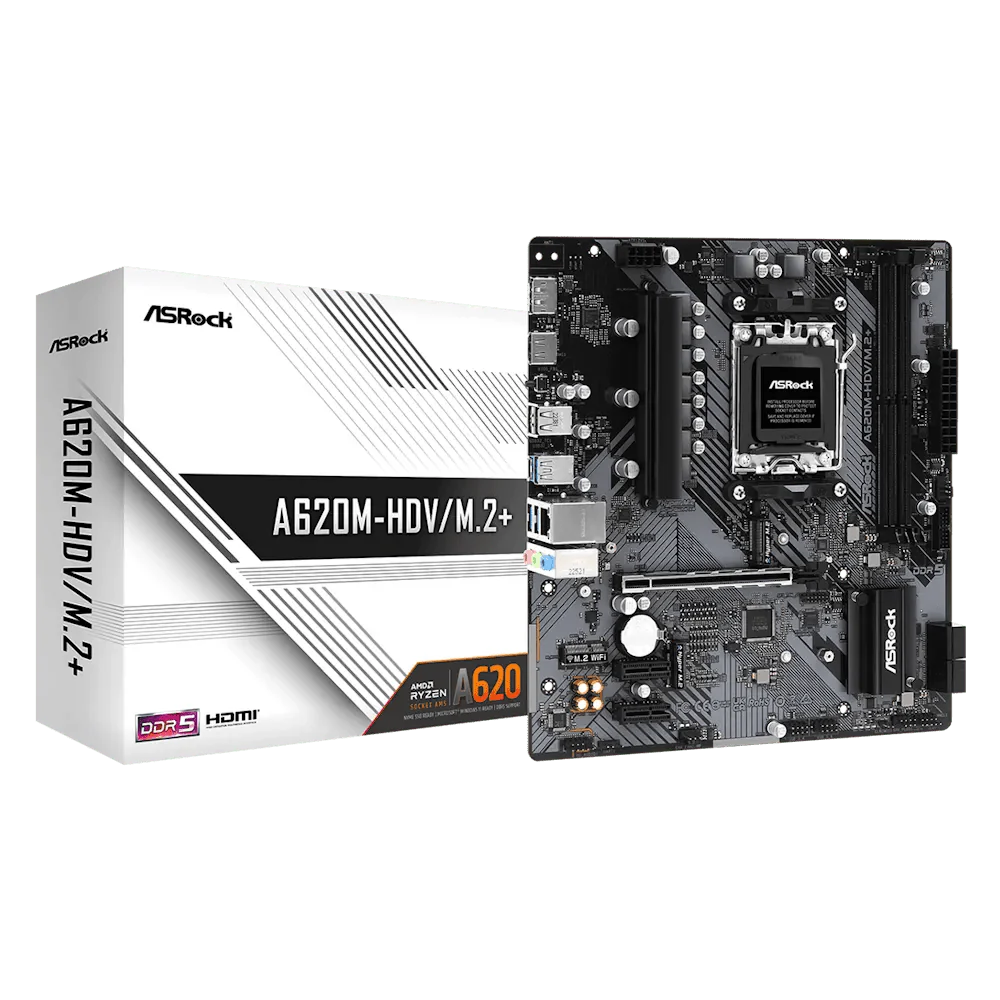ASRock A620M-HDV/M.2+ AMD AM5 Motherboards ColorWaves