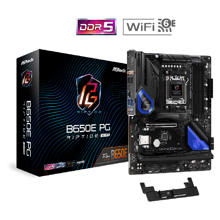 ASRock B650E PG Riptide WiFi - ATX AM5 Motherboard ColorWaves