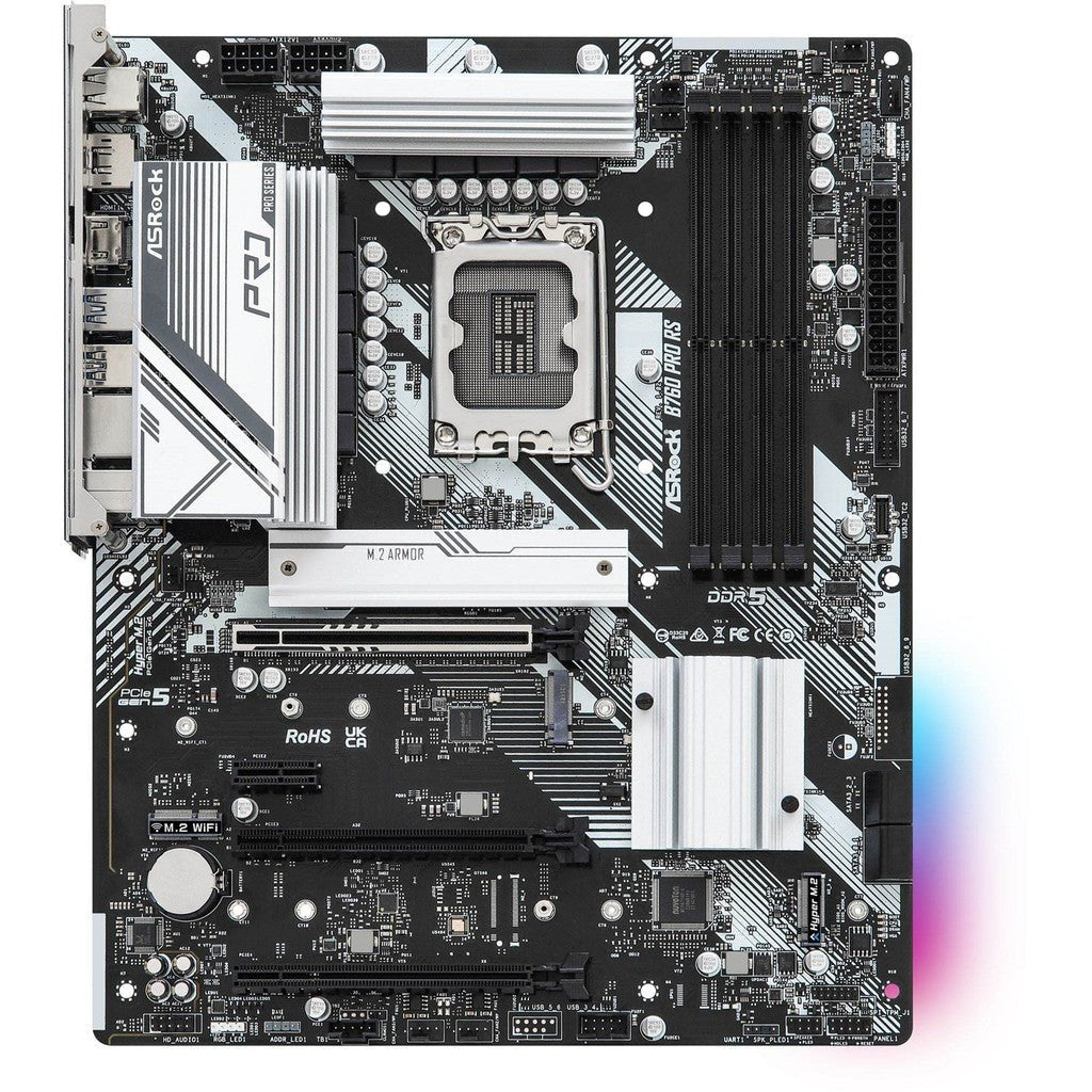 ASRock B760 Pro RS LGA 1700 DDR5 ATX Motherboard ColorWaves