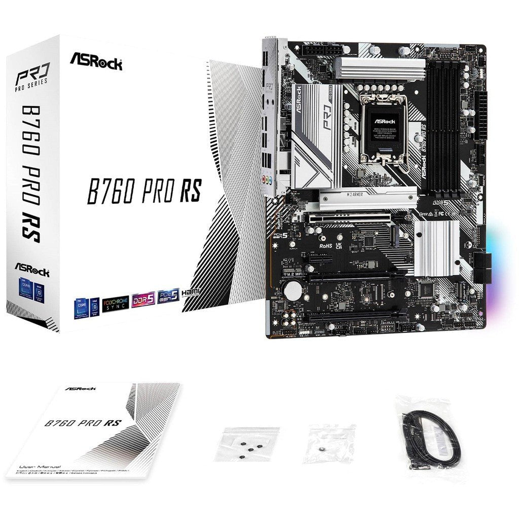ASRock B760 Pro RS LGA 1700 DDR5 ATX Motherboard ColorWaves