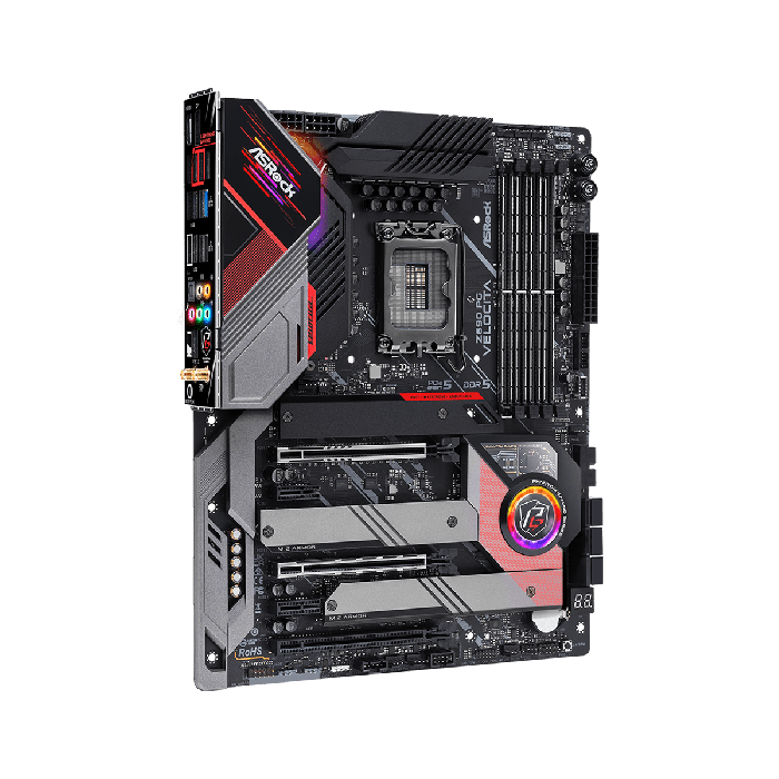 ASRock Intel Z690 PG Velocita DDR5 - Gaming Motherboard - Black ColorWaves