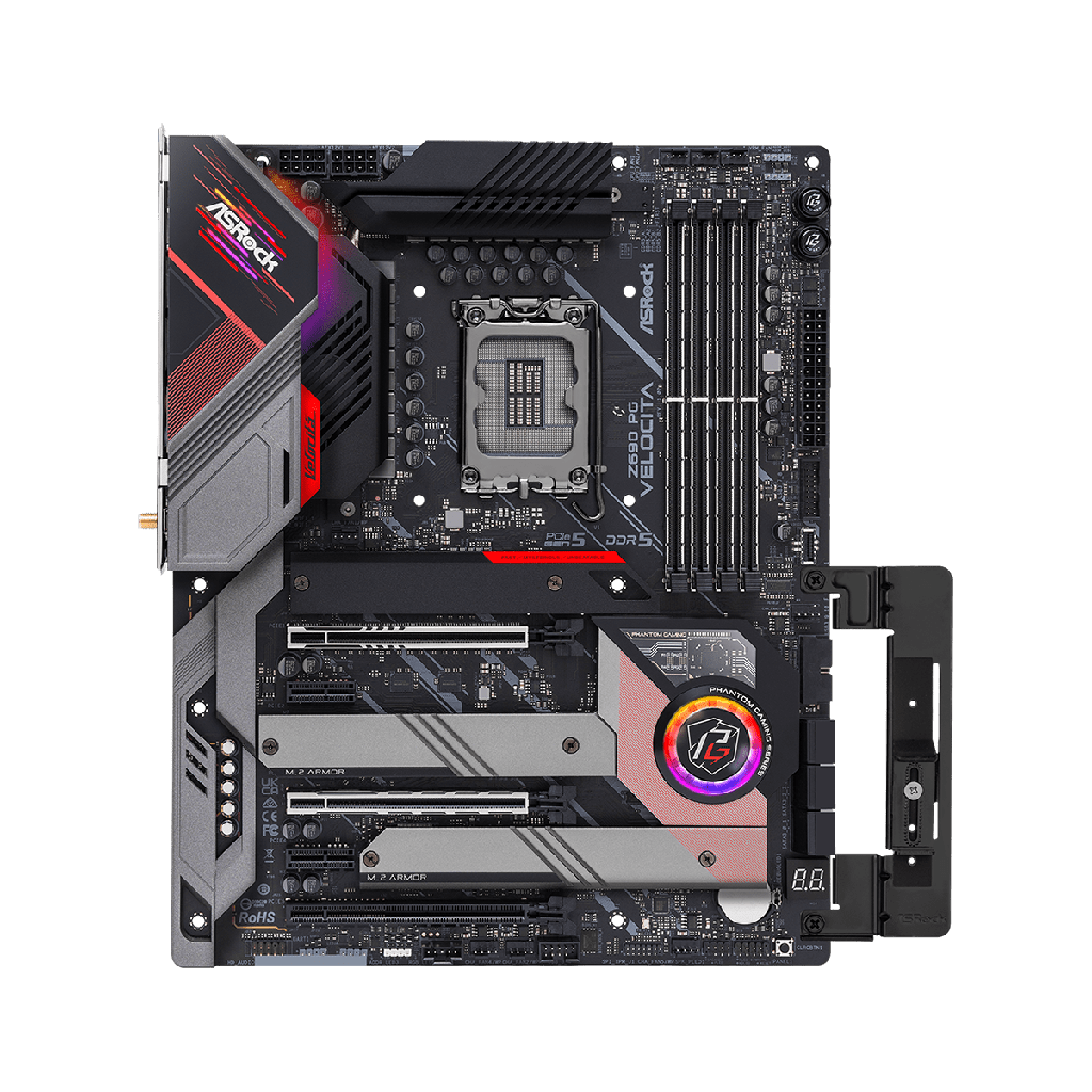 ASRock Intel Z690 PG Velocita DDR5 - Gaming Motherboard - Black ColorWaves