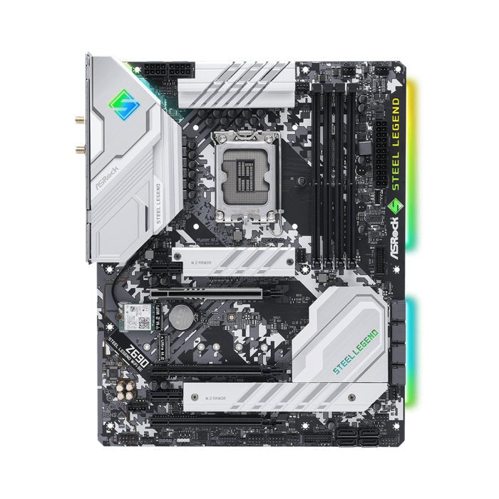 ASRock Intel Z690 Steel Legend WIFI-6E DDR4 ATX Motherboard ColorWaves