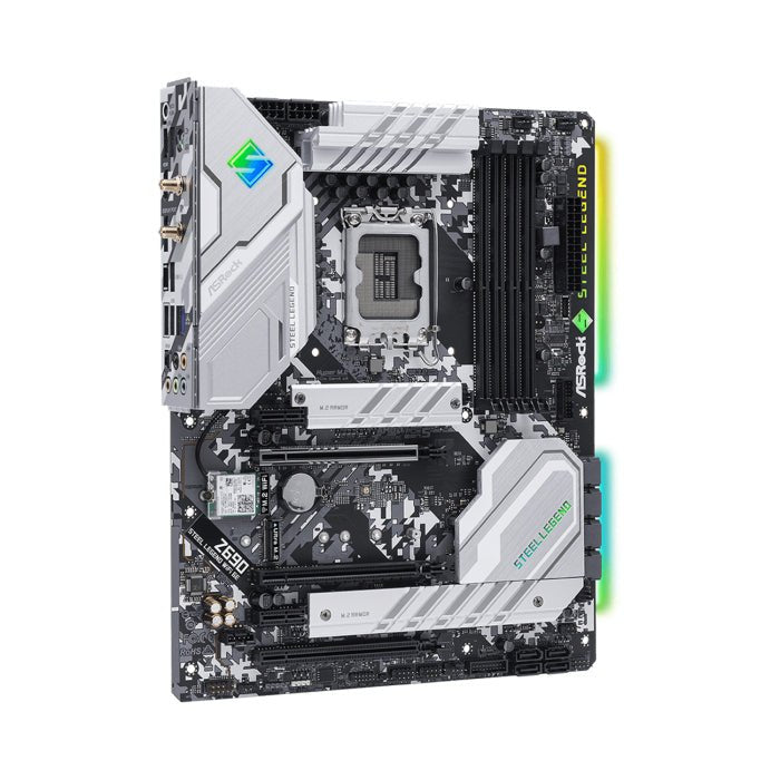 ASRock Intel Z690 Steel Legend WIFI-6E DDR4 ATX Motherboard ColorWaves
