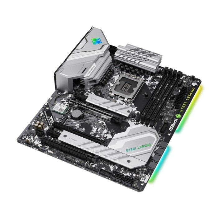ASRock Intel Z690 Steel Legend WIFI-6E DDR4 ATX Motherboard ColorWaves