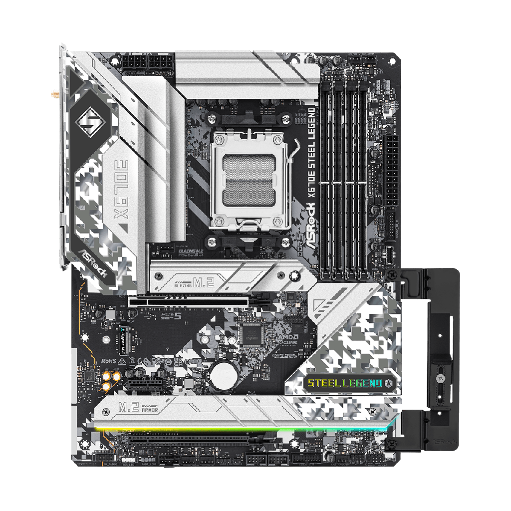 ASRock X670E Steel Legend AMD AM5 EATX AMD AM5 Motherboard ColorWaves