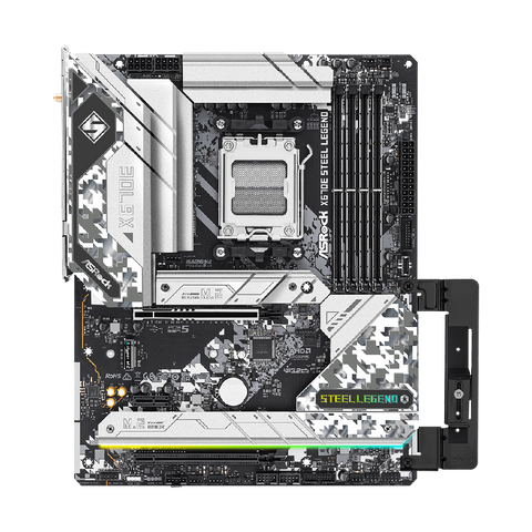 ASRock X670E Steel Legend AMD AM5 EATX AMD AM5 Motherboard ColorWaves