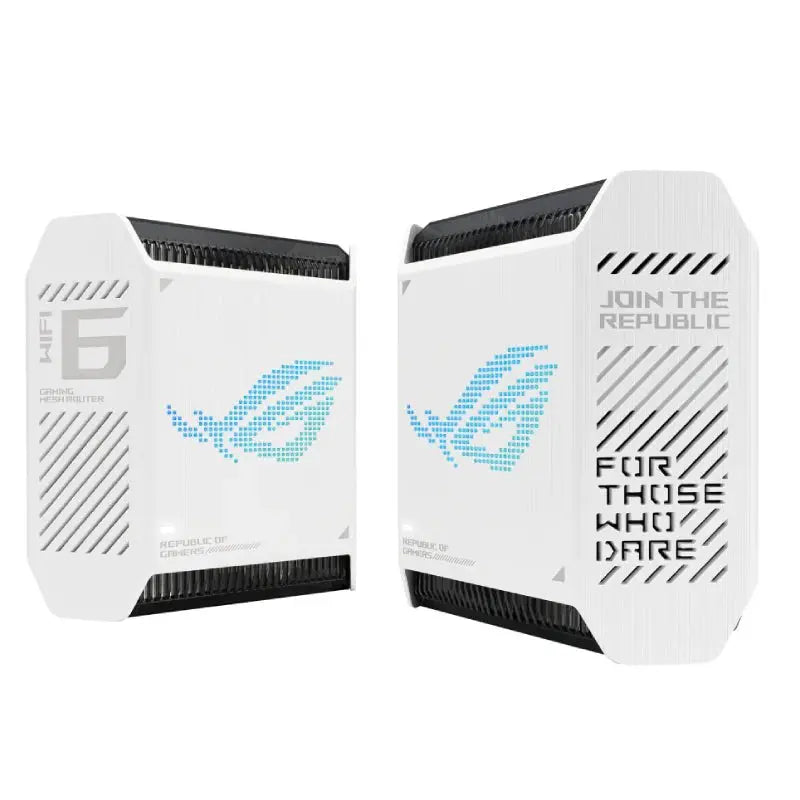 ASUS ROG Rapture (GT6 AX10000) Tri-Band WiFi 6 Gaming Mesh Router - 5GHz (4804Mbps) / USB 3.2 Gen 1 / Gigabit WAN / Gigabit LAN (2-Pack) ColorWaves