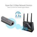 ASUS (USB-C2500) Ethernet Adapter - USB 3.2 Gen1 Type-A / LAN ColorWaves