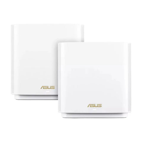 ASUS (XT8) ZenWi-Fi AX6600 Whole Home Tri-Band Mesh WiFi 6 - 5GHz (1201 Mbps) / USB 3.1 Gen 1 / Gigabit WAN / Gigabit LAN (2-Pack) ColorWaves