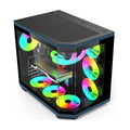 Acer V950 Mid Tower Two Panel Front & Left Side Tempered Glass Case with 7 RGB Fans - Black ColorWaves