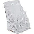 Acrylic 3 Compartments Stand A4 Size ColorWaves