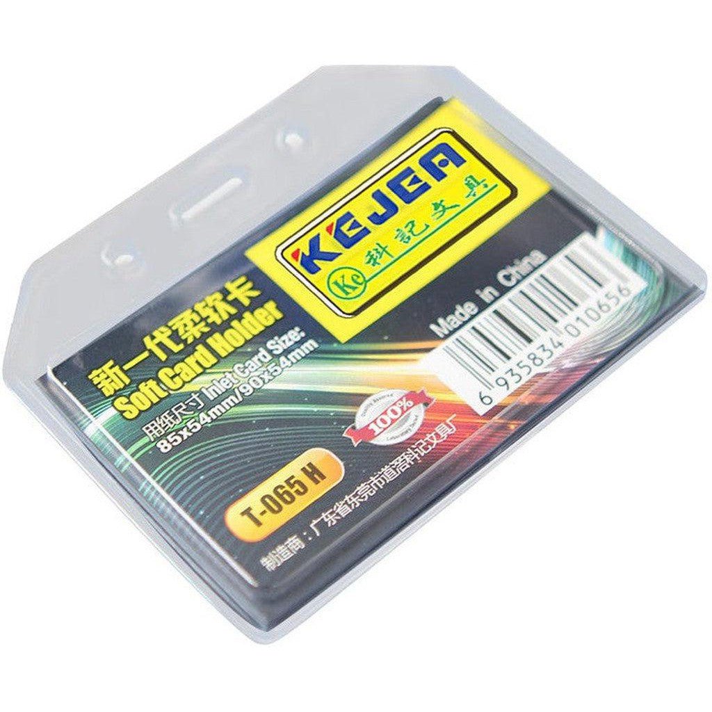 Acrylic Id Card Holder Clear Badge Holder T-065H ColorWaves