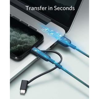 Anker 3 in 1 PowerLine II (0.9m) C89 - Black ColorWaves