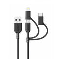 Anker 3 in 1 PowerLine II (0.9m) C89 - Black ColorWaves