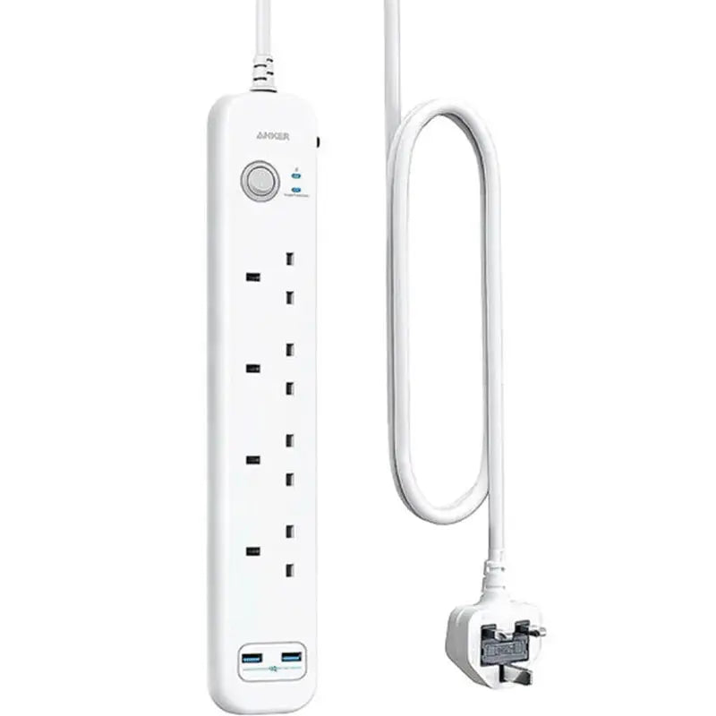 Anker 322 USB Power Strip 4 in 1 - White ColorWaves