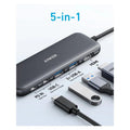 Anker 332 USB-C Hub (5-in-1) - Black ColorWaves