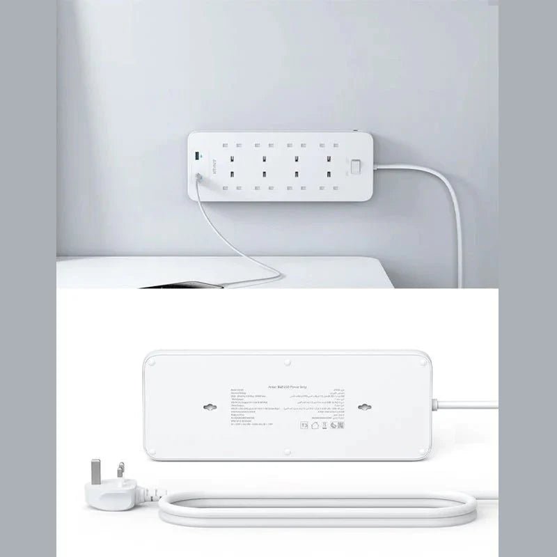 Anker 342 USB Power Strip 8 in 1 - White ColorWaves