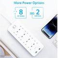 Anker 342 USB Power Strip 8 in 1 - White ColorWaves