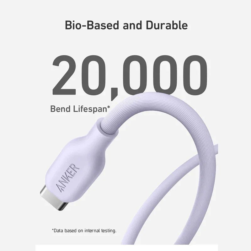 Anker 542 USB-C to Lightning Cable (Bio-Based) (0.9m/3ft) -Violet ColorWaves