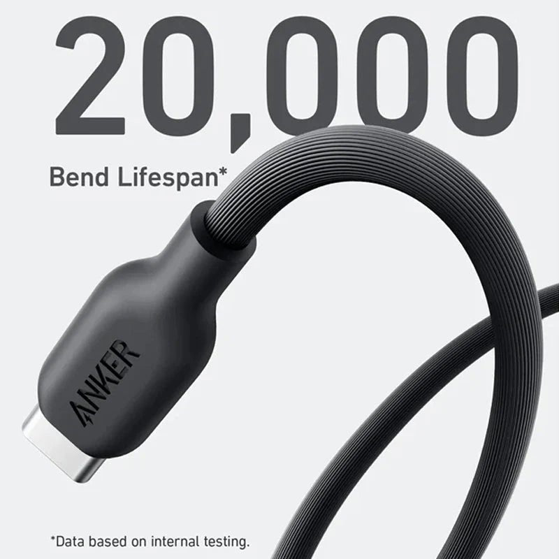 Anker 542 USB-C to Lightning Cable (Bio-Based) (1.8m/6ft) -Black ColorWaves