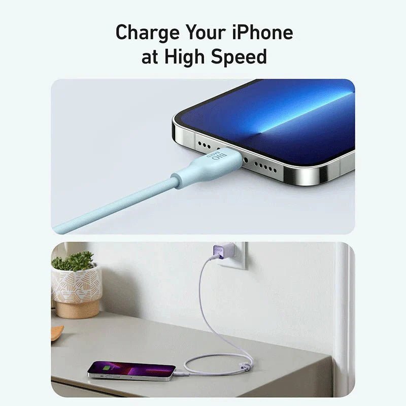 Anker 542 USB-C to Lightning Cable (Bio-Based) (1.8m/6ft) -Blue ColorWaves