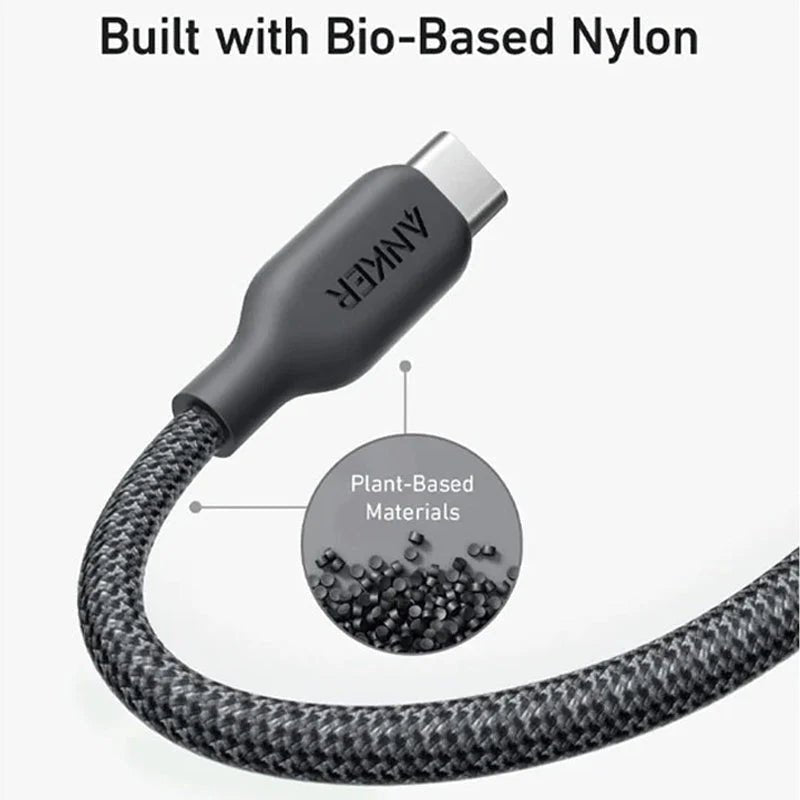 Anker 542 USB-C to Lightning Cable (Bio-Nylon) (1.8m/6ft) -Black ColorWaves