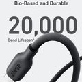 Anker 544 USB-C to USB-C Cable 140W (Bio-Based) (0.9m/3ft) -Black ColorWaves