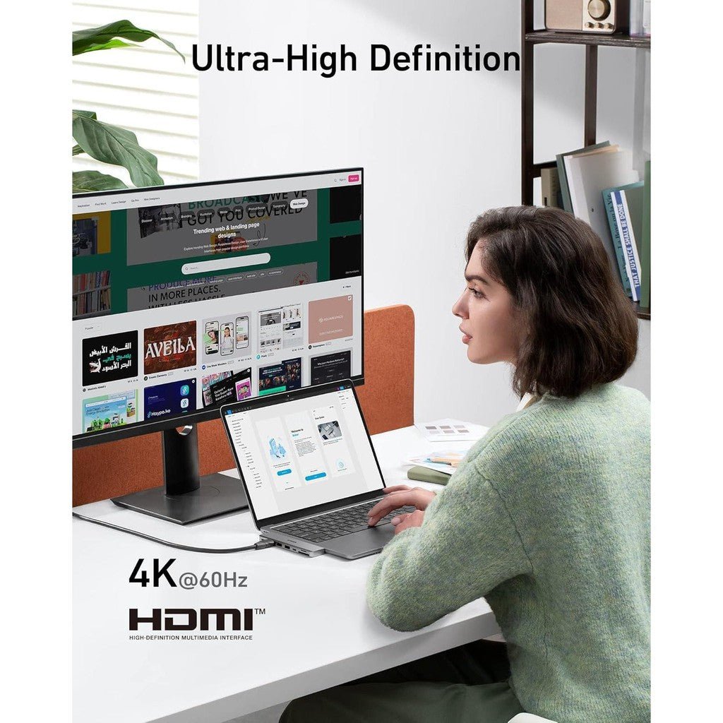 Anker 547 USB-C Hub (7-in-2, for MacBook) - Silver ColorWaves