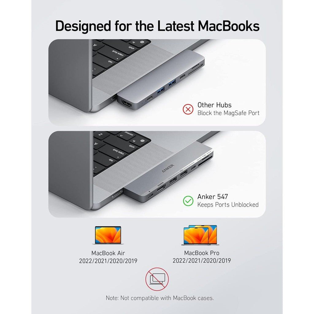 Anker 547 USB-C Hub (7-in-2, for MacBook) - Silver ColorWaves