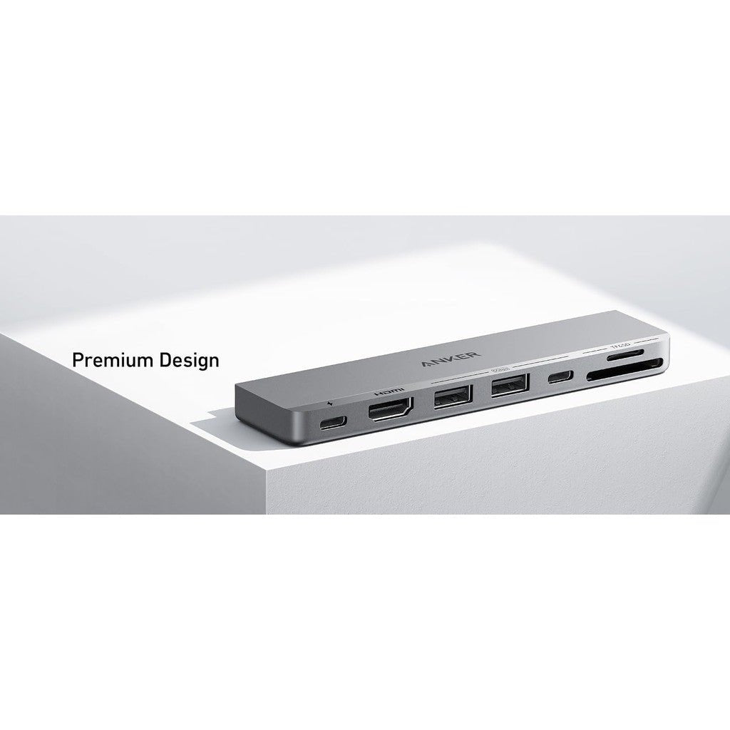 Anker 547 USB-C Hub (7-in-2, for MacBook) - Silver ColorWaves