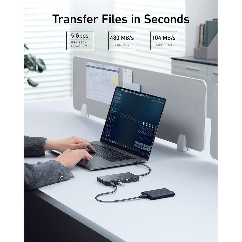 Anker 552 9-in-1 USB-C Hub - Black ColorWaves