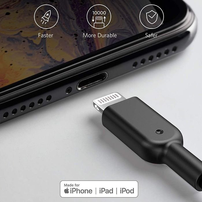 Anker PowerLine II Lightning (1.8m/6ft) C89 - Black ColorWaves