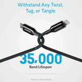 Anker PowerLine + III USBC to Lightning - 0.9m / Black ColorWaves