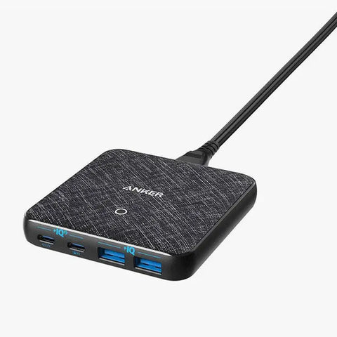 Anker Powerport Atom III 63W Slim - Black Fabric ColorWaves