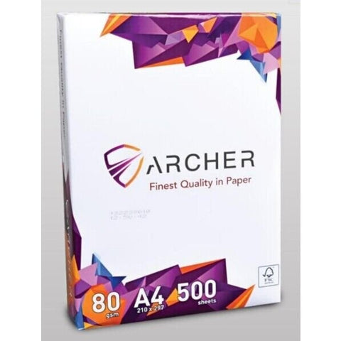 Archer A4 Photocopy Paper 80gsm 500 sheets - Ream ColorWaves