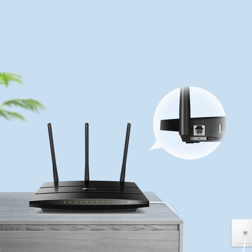 TP-Link Archer VR400 VDSL/ADSL Modem Router - 1.2Gbps / WAN / LAN / USB TP-Link