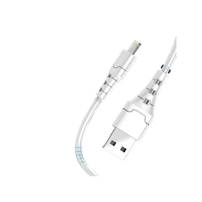 Aspor A101 Quick Charge & Data Cable - Lightning / 1 Meter / White ColorWaves